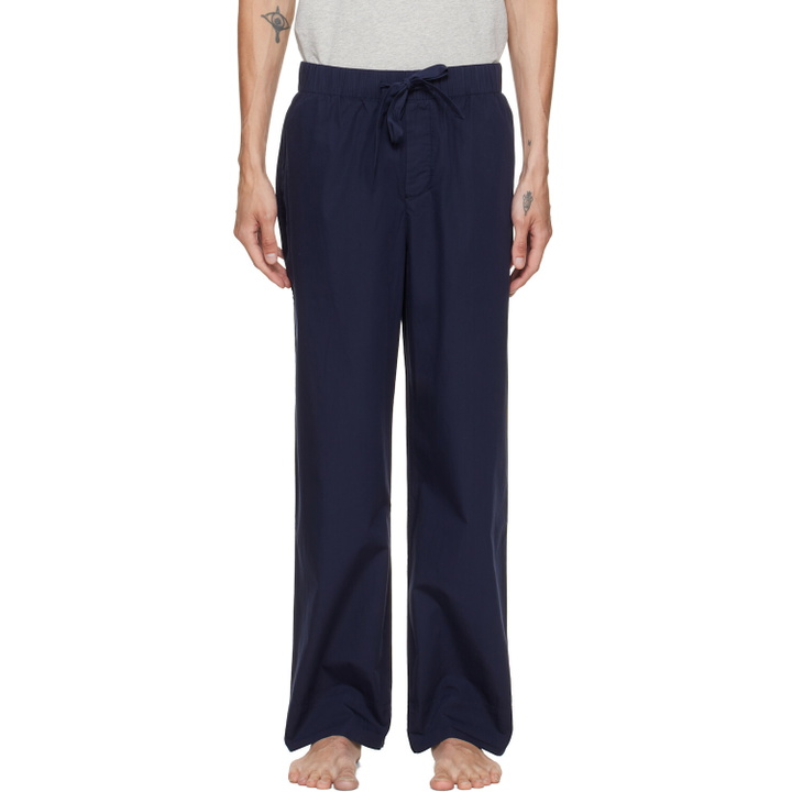 Photo: Tekla Navy Poplin Pyjama Pants
