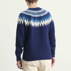 Howlin by Morrison Men's Howlin' Magician In The Mountain Fair Isle Jumper in Magic Blue