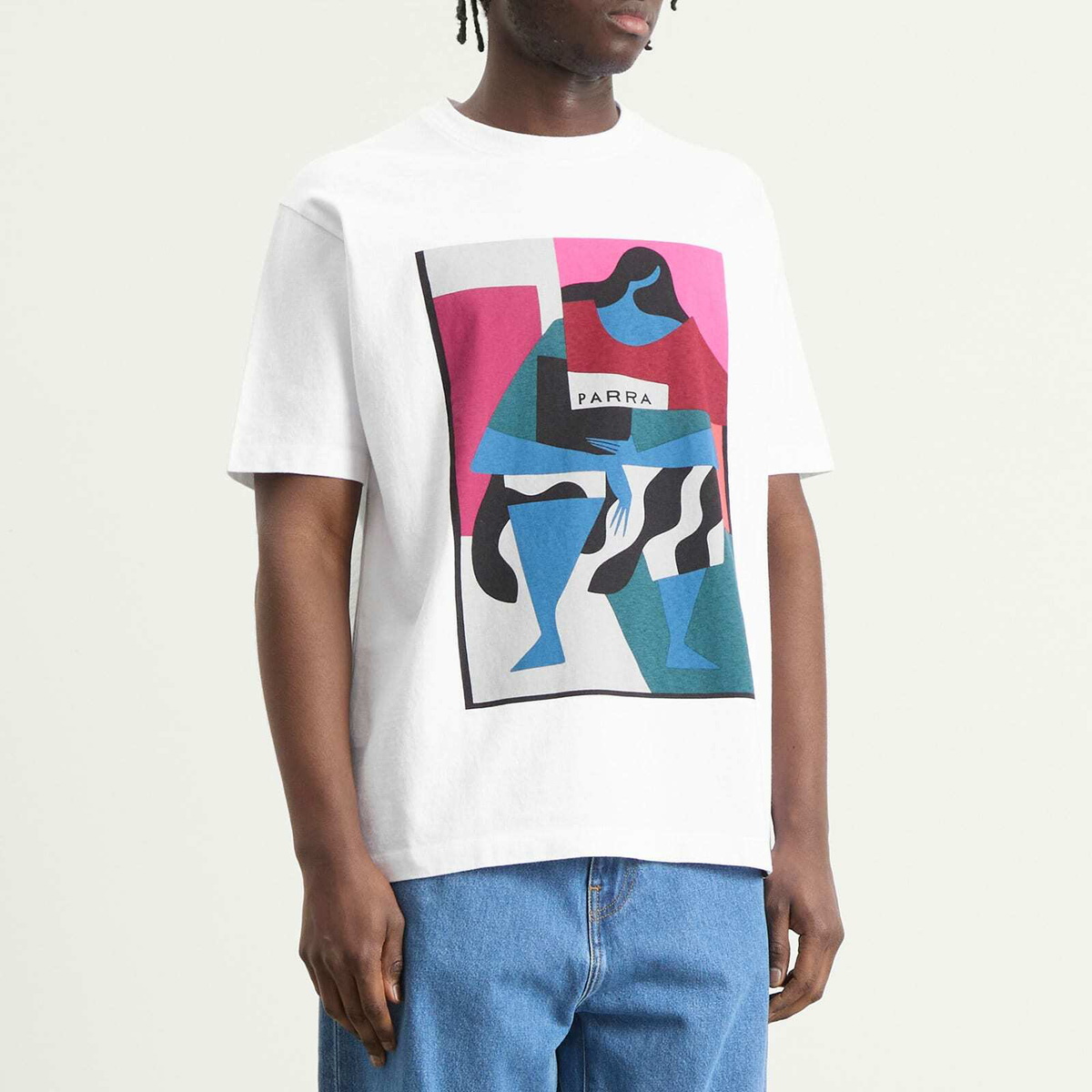 By Parra Men's Reading The Square T-Shirt in White