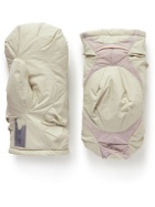 POST ARCHIVE FACTION - 4.0 Left Distressed Quilted Nylon Down Mittens