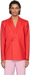 Jacquemus Red La Montagne 'La Veste Moulin' Blazer