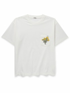 BODE - Logo-Embroidered Cotton-Jersey T-Shirt - White