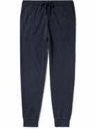 Hartford - Jog Tapered Cotton-Jersey Sweatpants - Blue