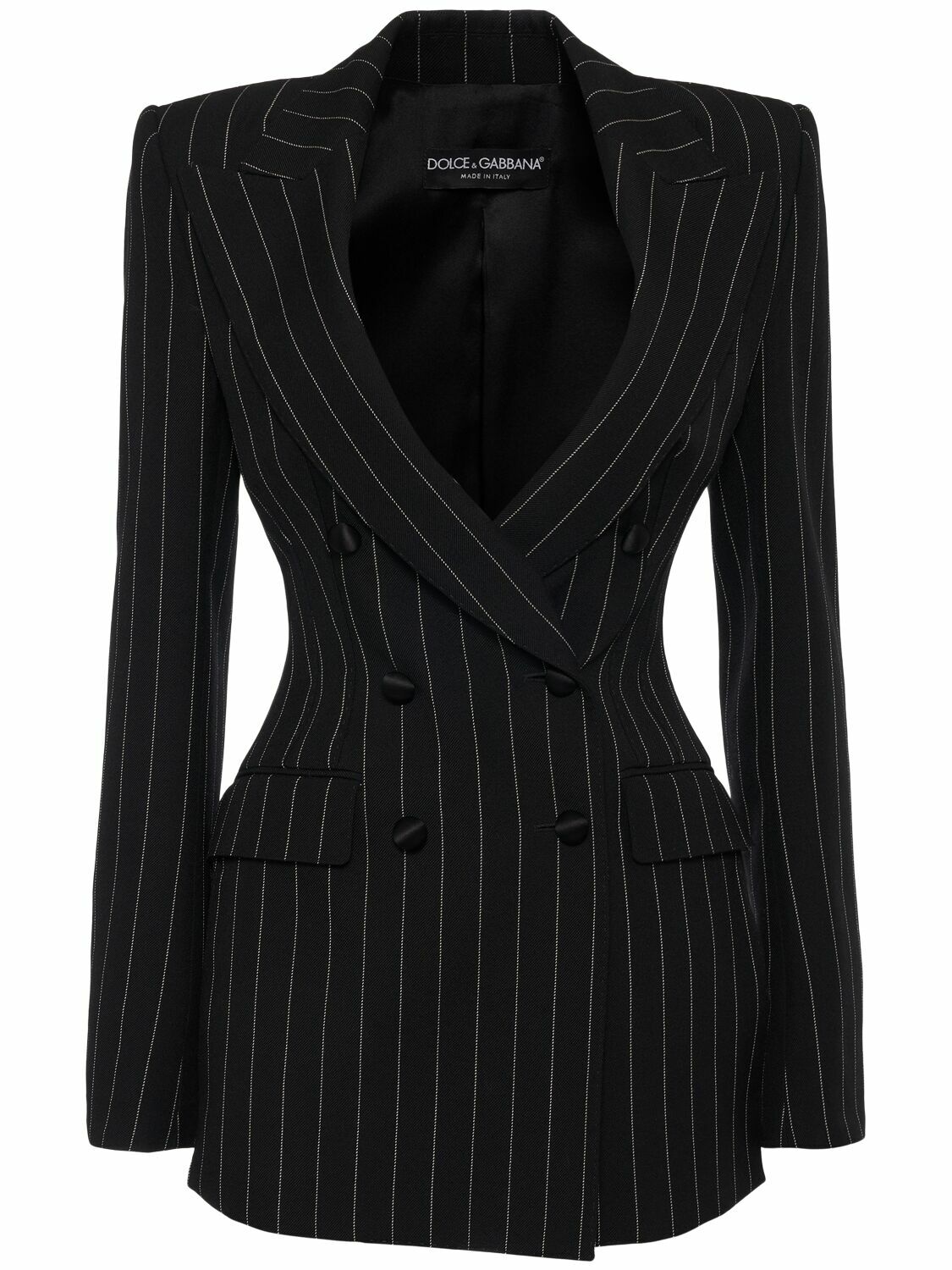 Lange Blazer Dolce Pinstripe Blauw 281101 230