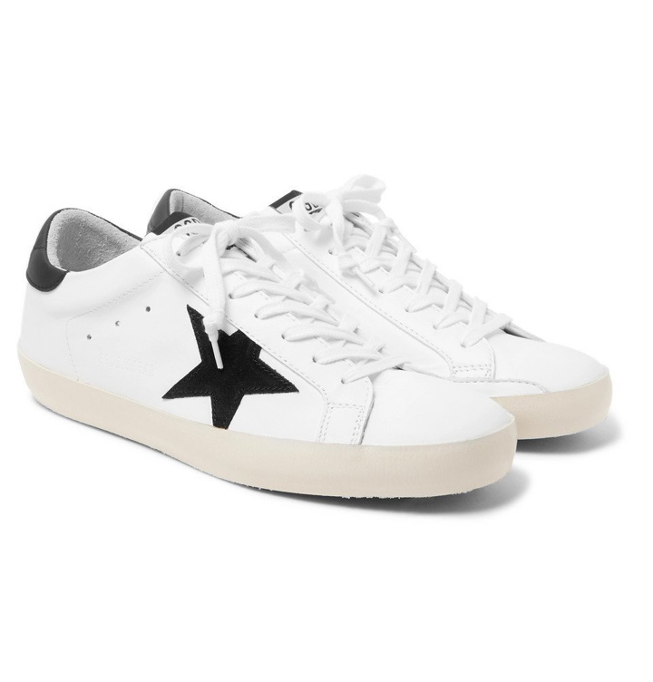 Photo: Golden Goose Deluxe Brand - Superstar Leather and Suede Sneakers - Men - White