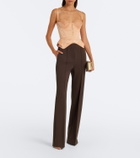 Maria Lucia Hohan Larya lace-trimmed silk-blend corset