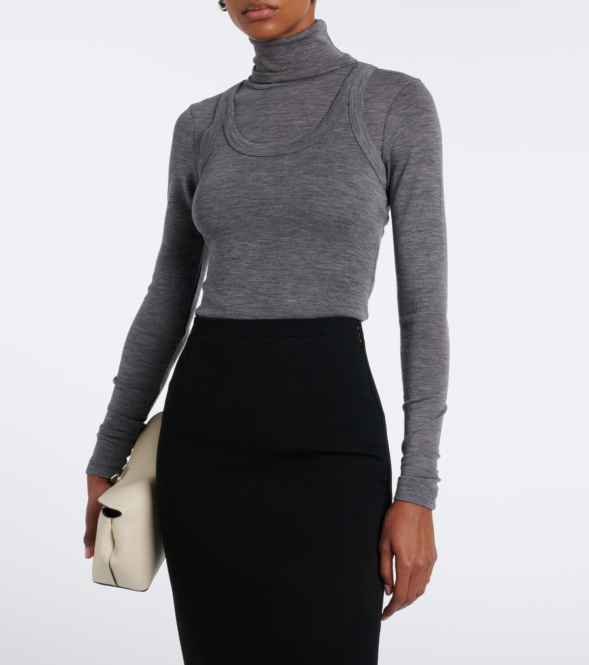 Róhe Wool jersey turtleneck top
