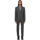 Z Zegna Grey Check Slim Suit