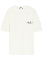 Cole Buxton International Logo-embroidery Cotton T-shirt White