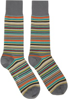 Paul Smith Two-Pack Multicolor Striped Socks