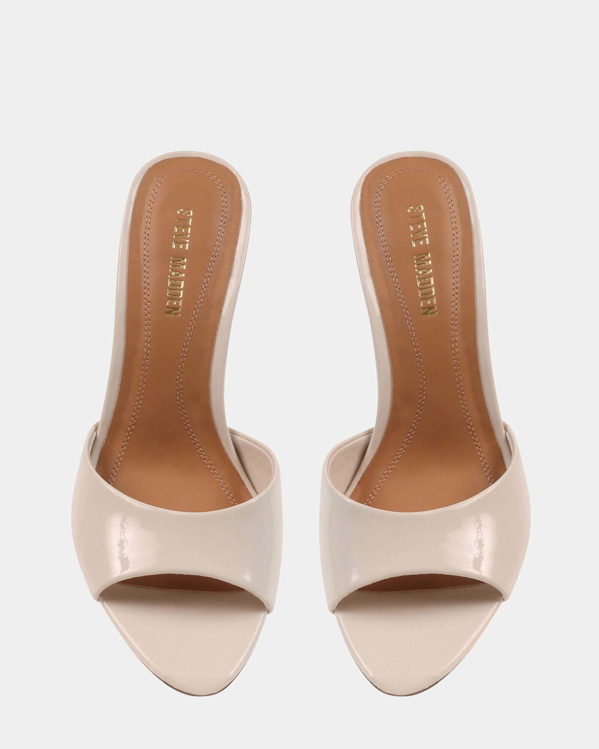 Steve Madden Santii Heels in Natural Patent