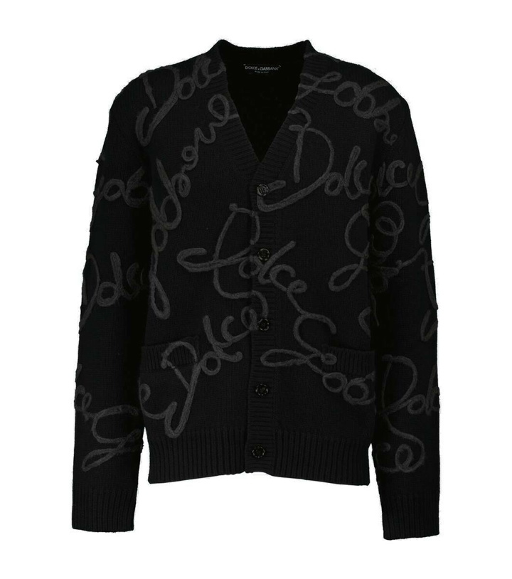 Photo: Dolce&Gabbana Embroidered wool-blend cardigan