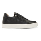 Giuseppe Zanotti Black Leather Low-Top Sneakers