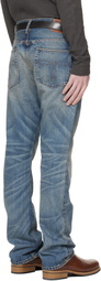 RRL Blue Slim Boot Briarfield Selvedge Jeans