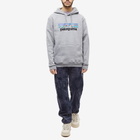 Patagonia Men's P-6 Logo Uprisal Hoodie in Gravel Heather