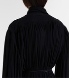 Calvin Klein Collection Yasmine scarf-detail cotton-blend maxi gown