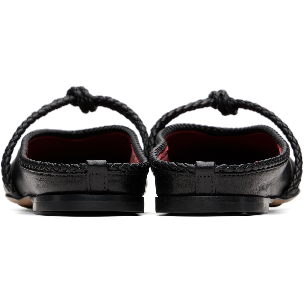 Bottega Veneta Black Rosa Mary-Jane Ballerina Flats