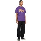 Palm Angels Purple Bear T-Shirt