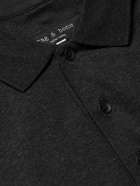Rag & Bone - Logo-Appliquéd Pima Cotton-Jersey Polo Shirt - Gray