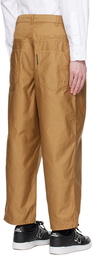 Comme des Garçons Homme Beige Pleated Trousers