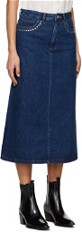 A.P.C. Indigo Redwood Denim Midi Skirt