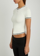 Tala Ultralite Active Logo Stretch-jersey T-shirt Ivory