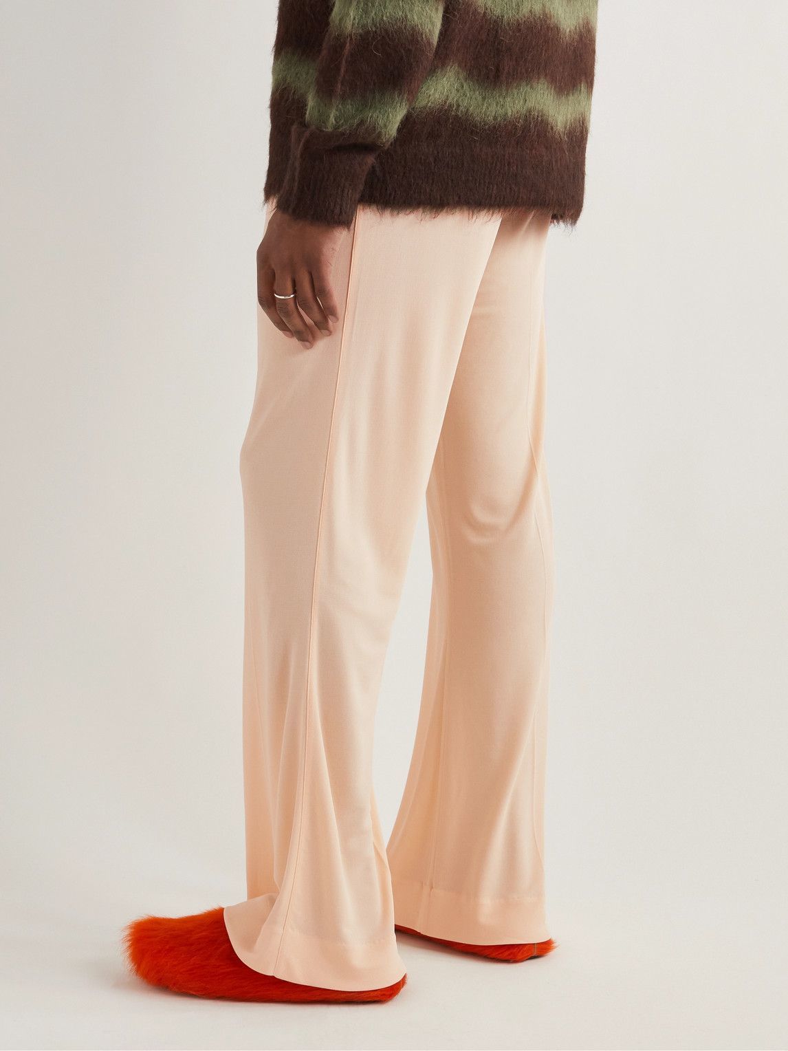 Acne Studios - Phillus Flared Crepe Trousers - Neutrals Acne Studios