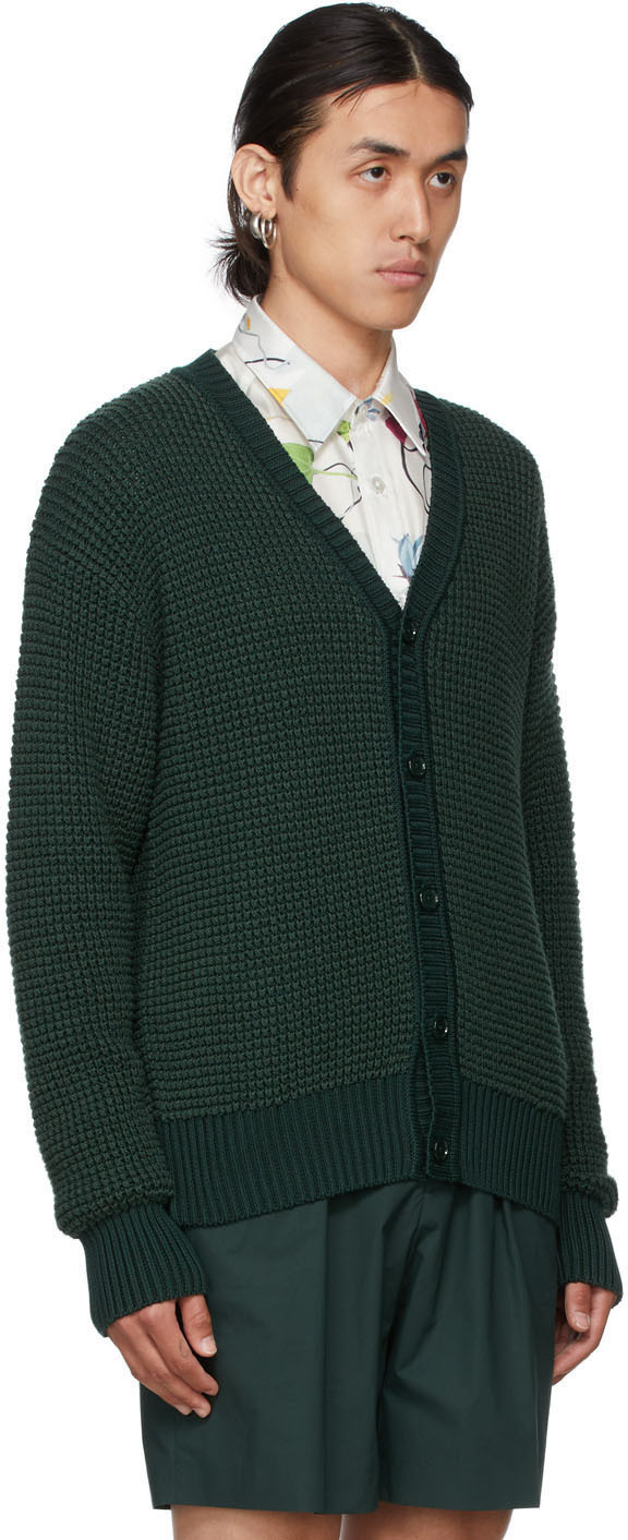 Hugo Green Silk Cardigan Hugo Boss