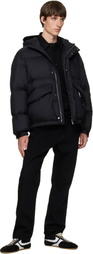 Solid Homme Black Quilted Down Jacket