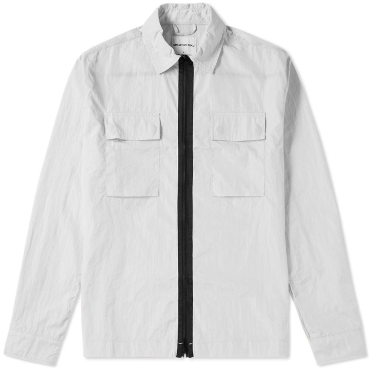 Photo: MKI Nylon Zip Shirt Jacket Light Grey