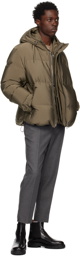 Solid Homme Khaki Cropped Down Jacket