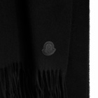 Moncler Men's Cashmere Scarf in Black 