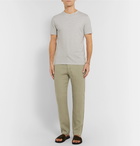 120% - Linen Drawstring Trousers - Green