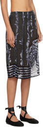 Bode Black Hyatt Midi Skirt