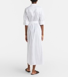 Max Mara Cognac cotton-blend midi dress