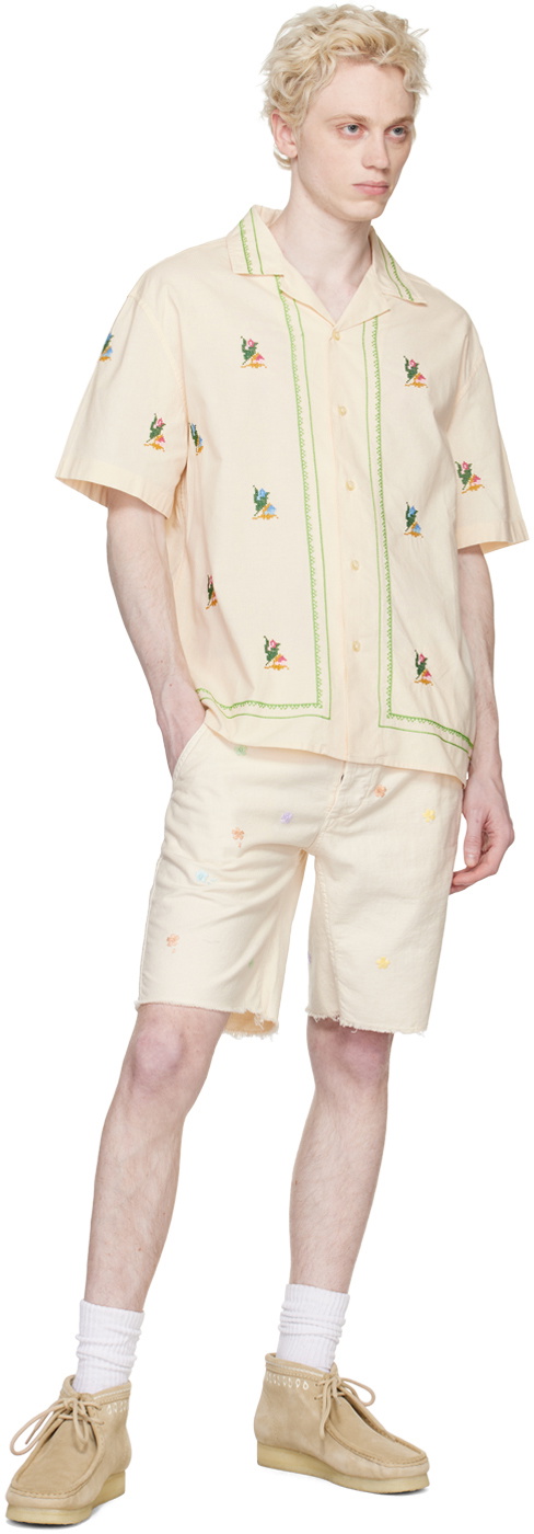 PRESIDENT's Off-White Embroidered Shirt