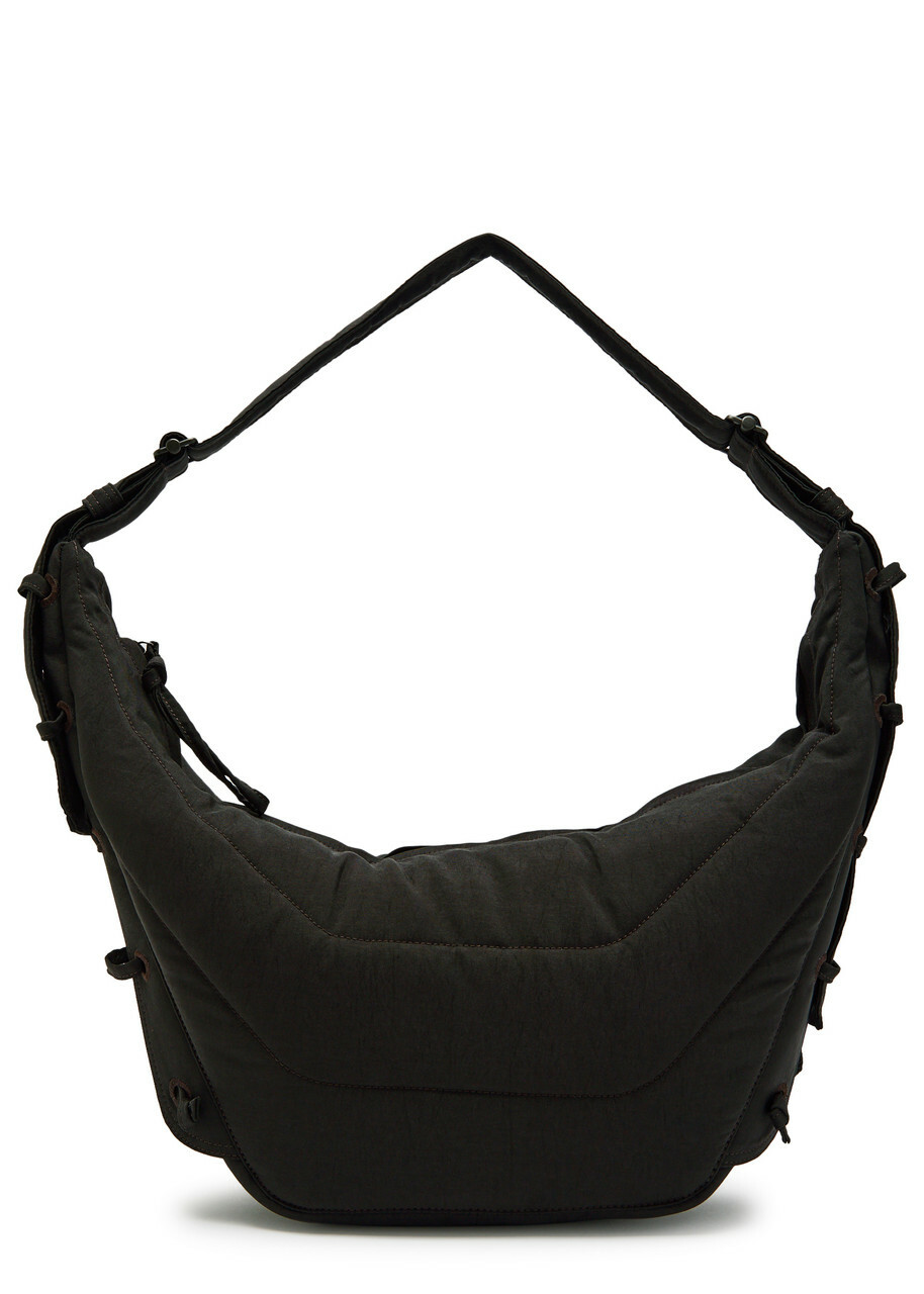 Lemaire Medium Soft Game Quilted Nylon Canvas Shoulder bag - Brown - One Size