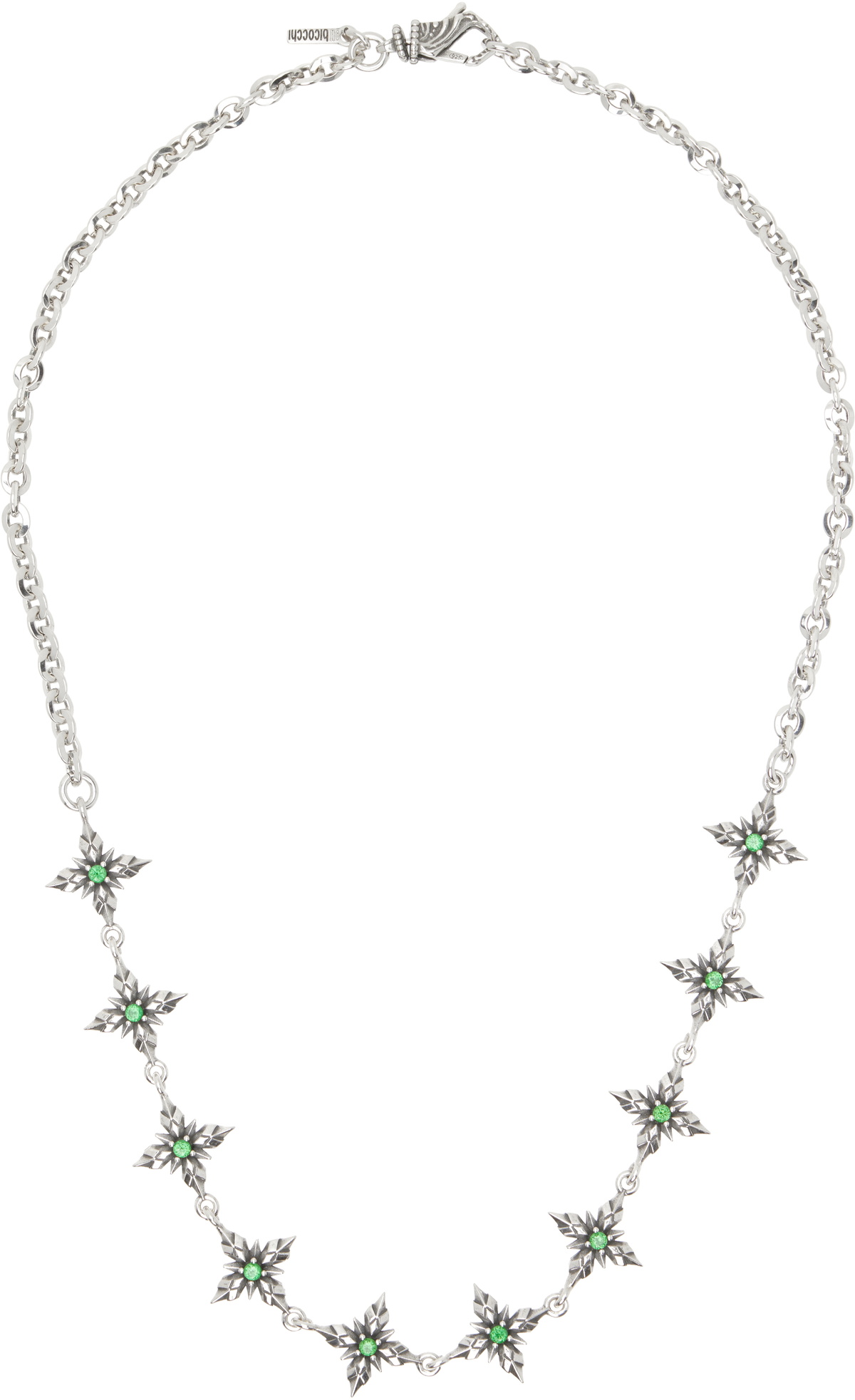 Emanuele Bicocchi Silver Arabesque Pin Necklace Emanuele Bicocchi