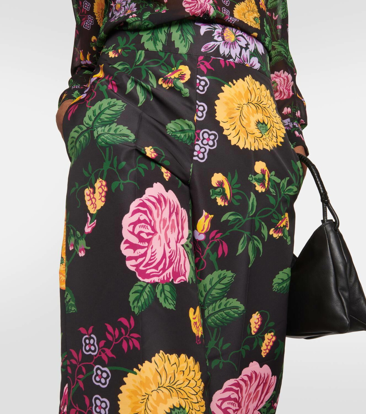 Carolina Herrera High-rise wide-leg floral pants
