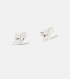 Courrèges Logo mother-of-pearl earrings