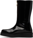 Ernest W. Baker Black Zipp Boots