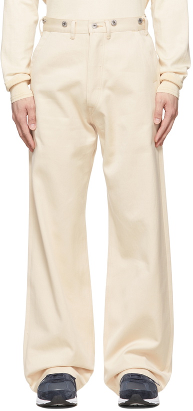 Photo: Taiga Takahashi Beige Cotton Trousers