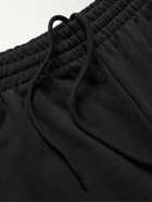 Balenciaga - Straight-Leg Logo-Print Cotton-Jersey Sweatpants - Black