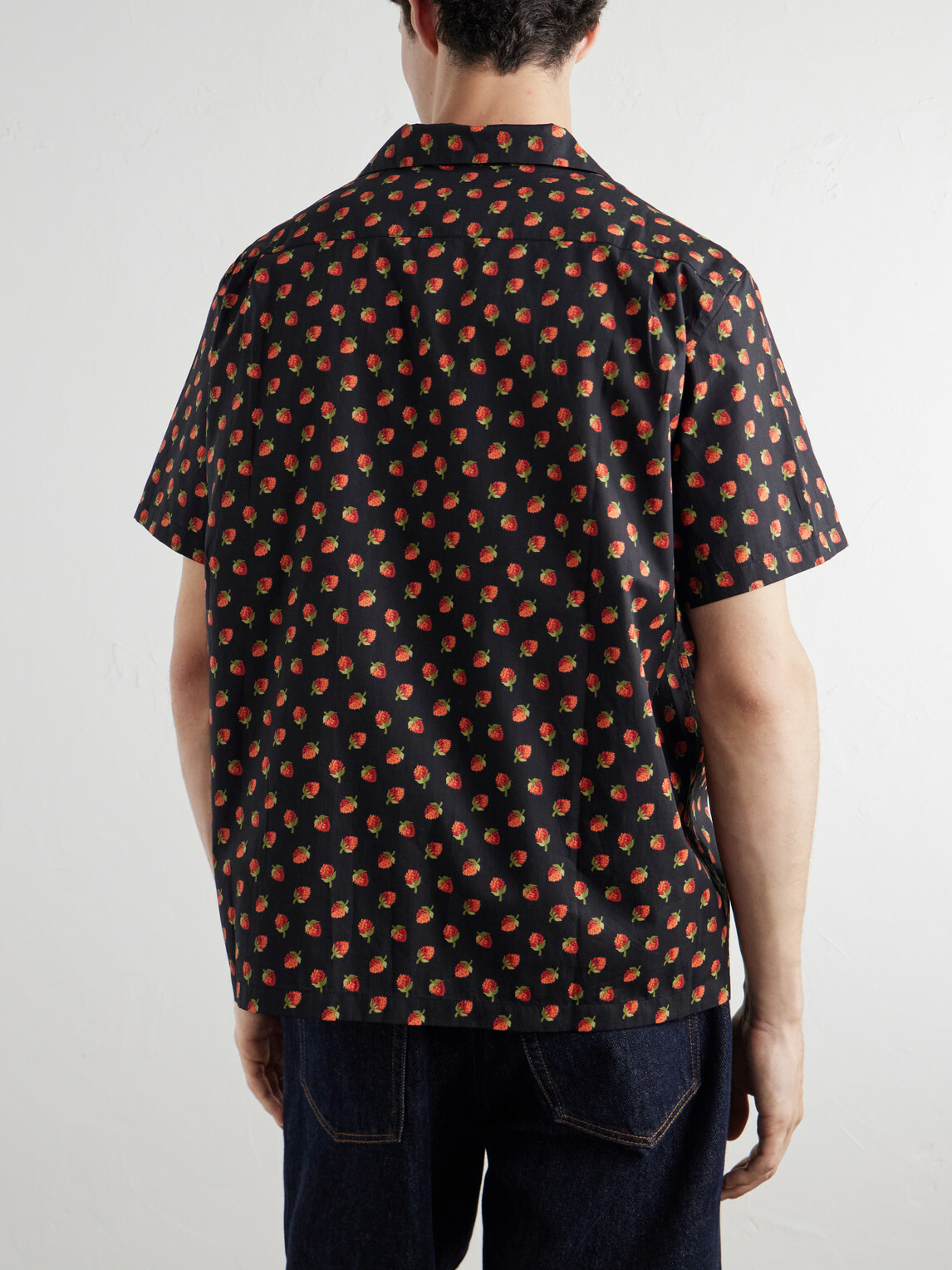 JW Anderson - Camp-Collar Printed Cotton Shirt - Black