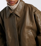 Róhe Leather blouson jacket