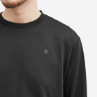 Goldwin Men's Peak-motif Long Sleeve T-shirt in Black