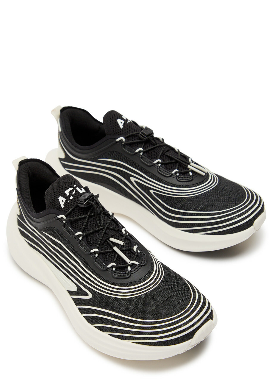 Athletic Propulsion Labs Veil Knitted Sneakers Black And White