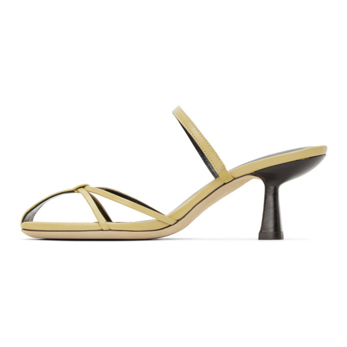 BY FAR Yellow Edita Heeled Sandals By Far