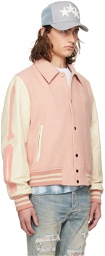 AMIRI Pink Bones Bomber Jacket