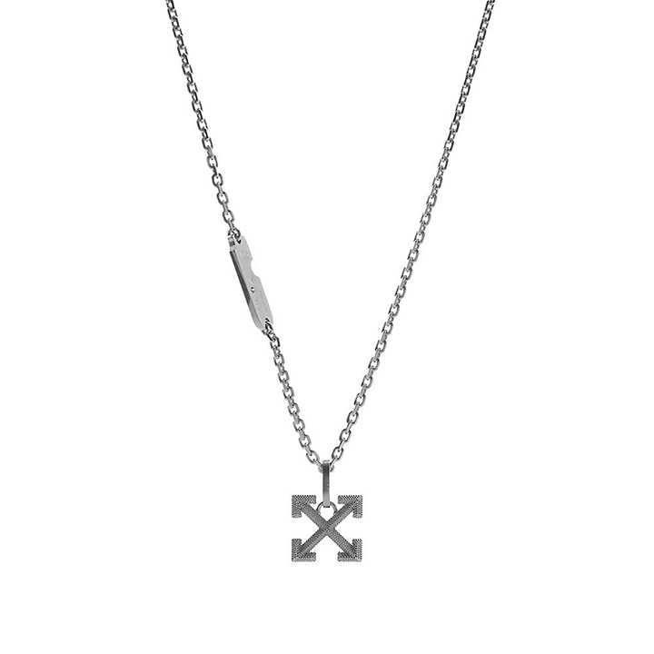 Photo: Off-White Industrial Texture Arrow Necklace